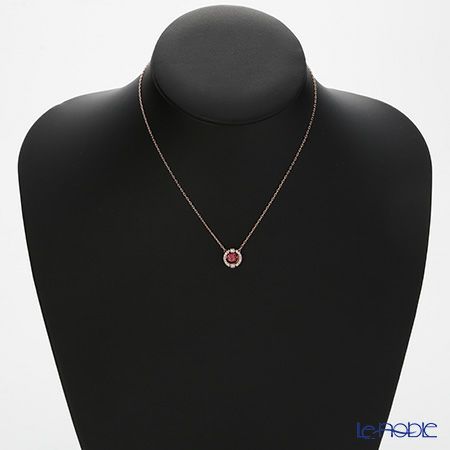 スワロフスキー ネックレス スパークリングダンスラウンド（ローズゴールド／レッド） SW5279421