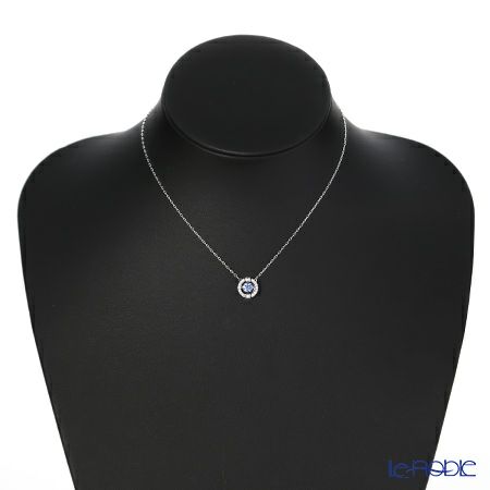スワロフスキー ネックレス Una ラウンド ブルー／ロジウム SW5279425 17SS