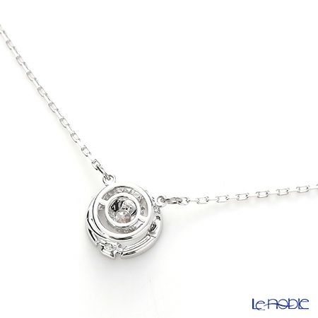 スワロフスキー ネックレス Una ラウンド ホワイト／ロジウム SW5286137