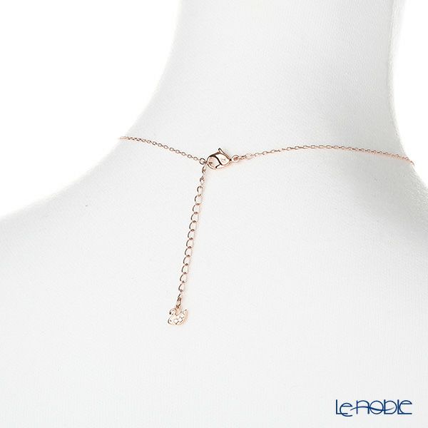 スワロフスキー ネックレス Dextera インターロッキングサークル ホワイト／ローズゴールド SW5414999 18AW