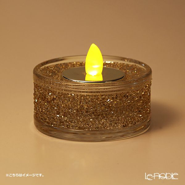 スワロフスキー Shimmer ティーライトキャンドルホルダー（ゴールド） SWV5-428-724 20AW