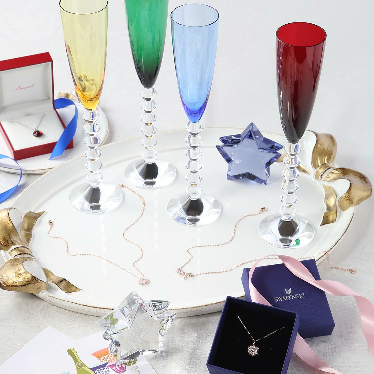 スワロフスキー ペンダント Idyllia 太陽 ホワイト／ローズゴールド SW5451376 19SS