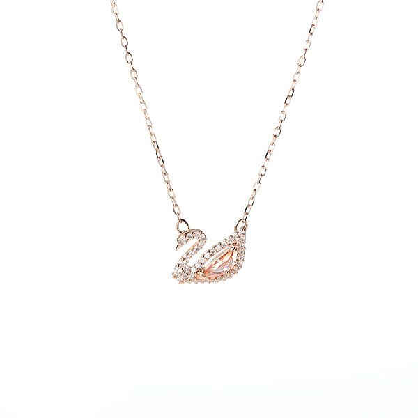 スワロフスキー ネックレス Swan スワン ピンク／ローズゴールド SW5469989 19SS