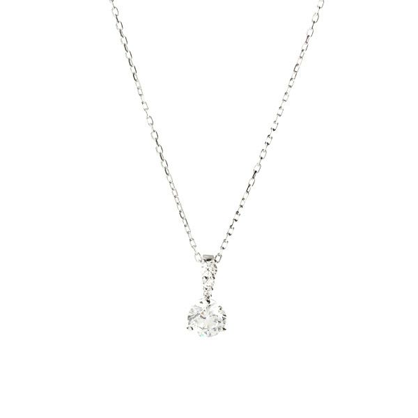 スワロフスキー ペンダント Stilla ラウンド ホワイト／ロジウム SW5472635 19AW