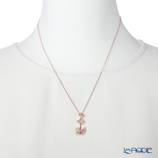 スワロフスキー ペンダント Swan スワン ピンク／ローズゴールド SW5473024 19SS