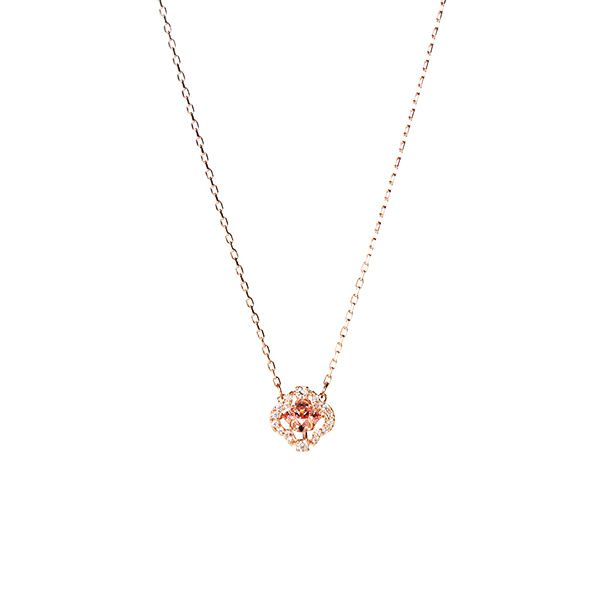 スワロフスキー Una ネックレス クローバー Una necklace, Clover, Pink, Rose gold-tone plated | Swarovski