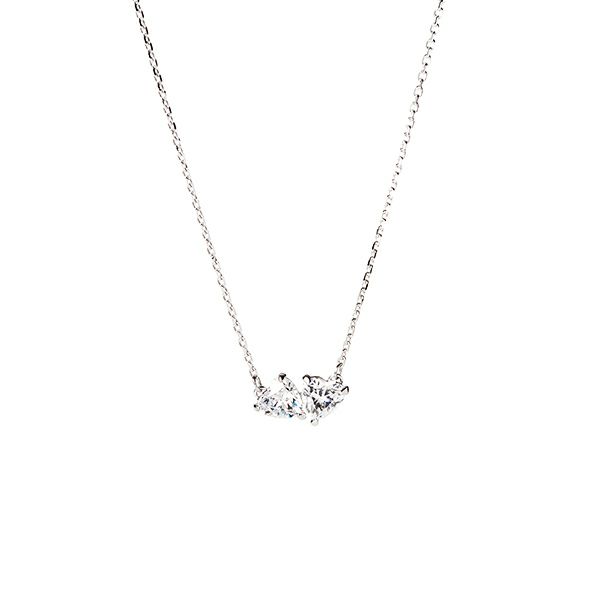 スワロフスキー ネックレス Mesmera ハート ホワイト／ロジウム SW5517117 20SS