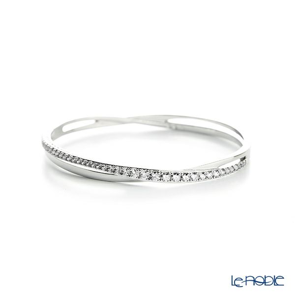 スワロフスキー バングル Hyperbola ホワイト／ロジウム M SW5565210 20AW