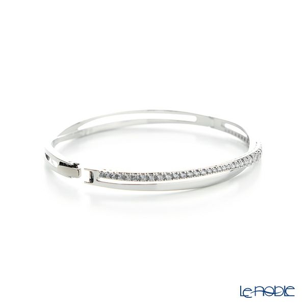 スワロフスキー バングル Hyperbola ホワイト／ロジウム M SW5565210 20AW