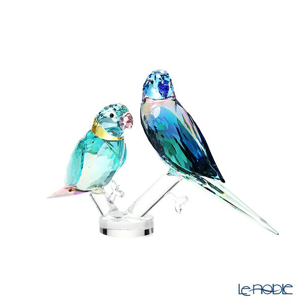 スワロフスキー Jungle Beats インコのカップル Fife ＆ Fifer SWV5-577-124 21SS