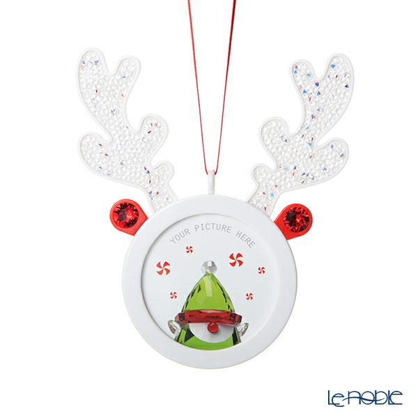 スワロフスキー Holiday Cheers トナカイハンギングフォトフレーム／オーナメント SWV5-596-391 21AW