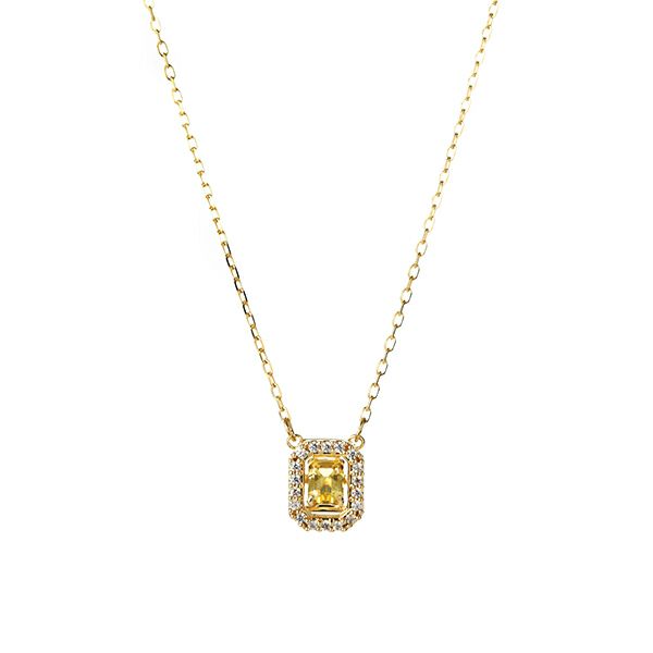 スワロフスキー ネックレス Una オクタゴン イエロー／ゴールド SW5598421 21SS