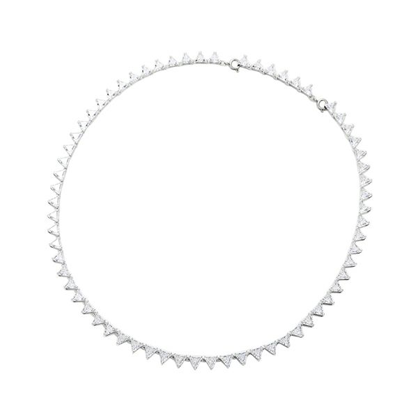 スワロフスキー ネックレス Matrix Tennis トライアングル ホワイト／ロジウム SW5599191 21SS