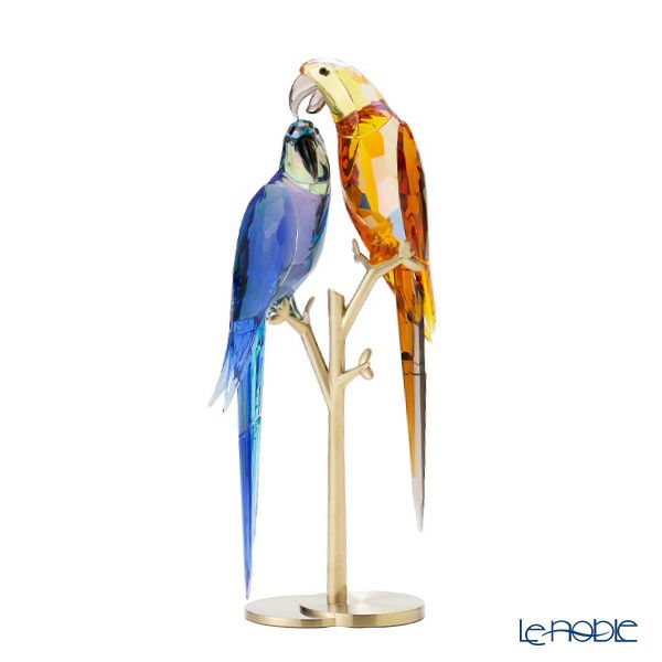 スワロフスキー Jungle Beats コンゴウインコ／オウムのカップル Bell ＆ Brio SW5619218 22SS