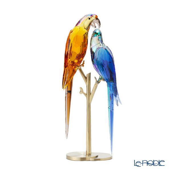 スワロフスキー Jungle Beats コンゴウインコ／オウムのカップル Bell ＆ Brio SW5619218 22SS