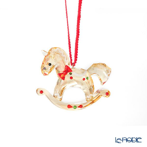 スワロフスキー Holiday Cheers ジンジャーブレッド ロッキングホースオーナメント SWV5627608 22AW