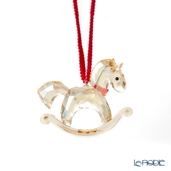 スワロフスキー Holiday Cheers ジンジャーブレッド ロッキングホースオーナメント SWV5627608 22AW