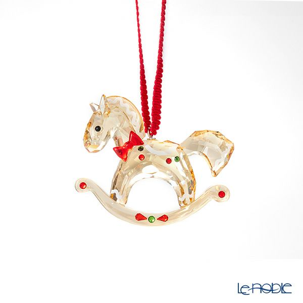 スワロフスキー Holiday Cheers ジンジャーブレッド ロッキングホースオーナメント SWV5627608 22AW