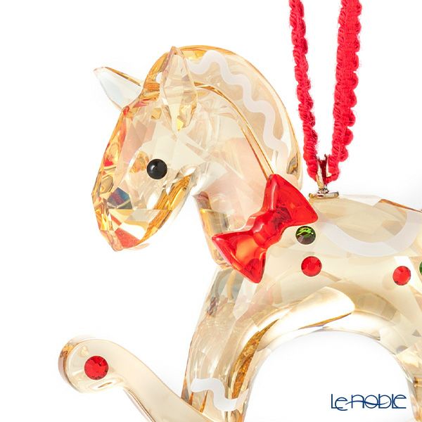 スワロフスキー Holiday Cheers ジンジャーブレッド ロッキングホースオーナメント SWV5627608 22AW