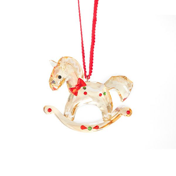 スワロフスキー Holiday Cheers ジンジャーブレッド ロッキングホースオーナメント SWV5627608 22AW