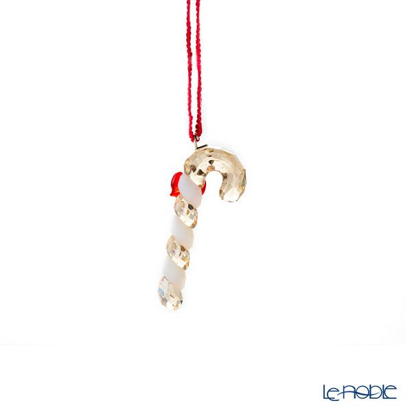 スワロフスキー Holiday Cheers ジンジャーブレッド キャンディーケーンオーナメント SWV5627609 22AW