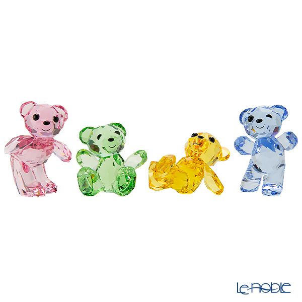 スワロフスキー Krisベア 4匹セット 30th Anniversary SW5636306 23SS ピンク、グリーン、イエロー、ブルー クリスベア／Krisbear