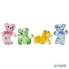 スワロフスキー Krisベア 4匹セット 30th Anniversary SW5636306 23SS ピンク、グリーン、イエロー、ブルー クリスベア／Krisbear