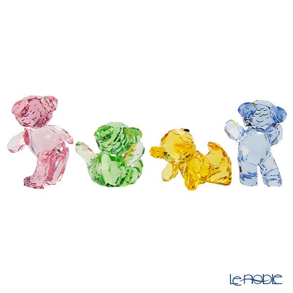 スワロフスキー Krisベア 4匹セット 30th Anniversary SW5636306 23SS ピンク、グリーン、イエロー、ブルー クリスベア／Krisbear