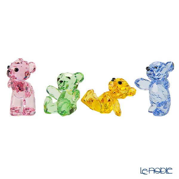 スワロフスキー Krisベア 4匹セット 30th Anniversary SW5636306 23SS ピンク、グリーン、イエロー、ブルー クリスベア／Krisbear