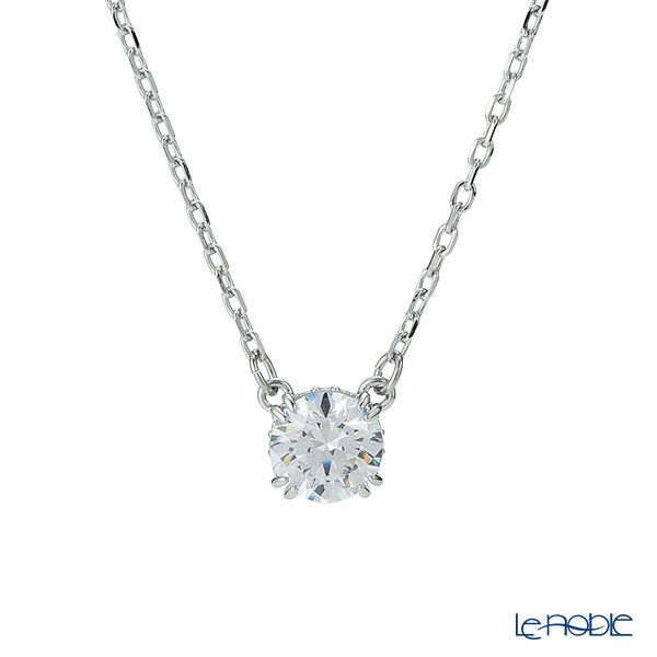 スワロフスキー ペンダント Stilla ラウンド ホワイト／ロジウム SW5636706 22AW