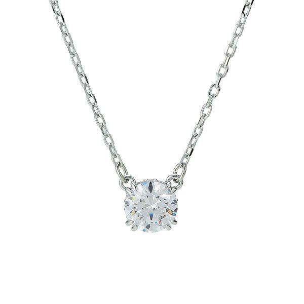 スワロフスキー ペンダント Stilla ラウンド ホワイト／ロジウム SW5636706 22AW