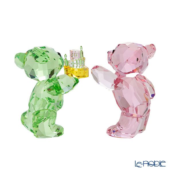 スワロフスキー クリスベア Birthday Bears SW5639858 23SS ピンク＆グリーン クリスベア／Krisbear