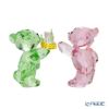 スワロフスキー クリスベア Birthday Bears SW5639858 23SS ピンク＆グリーン クリスベア／Krisbear