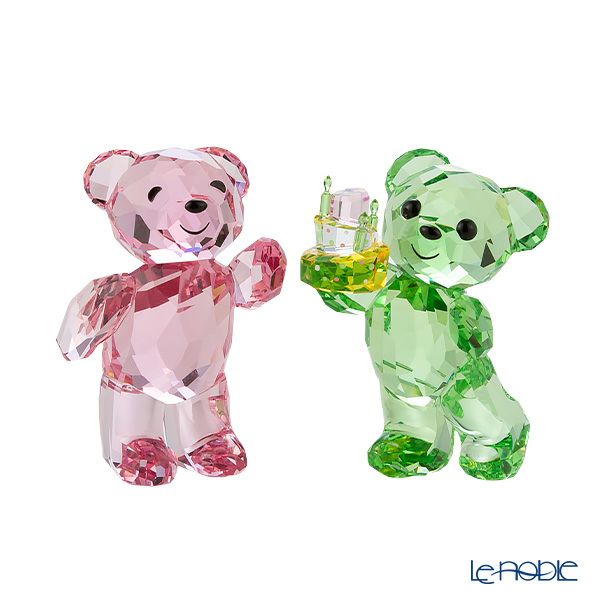 スワロフスキー クリスベア Birthday Bears SW5639858 23SS ピンク＆グリーン クリスベア／Krisbear