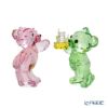 スワロフスキー クリスベア Birthday Bears SW5639858 23SS ピンク＆グリーン クリスベア／Krisbear