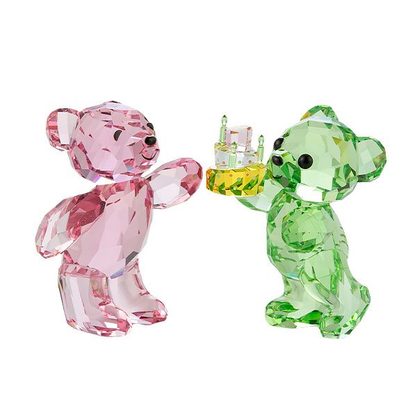 スワロフスキー クリスベア Birthday Bears SW5639858 23SS ピンク＆グリーン クリスベア／Krisbear