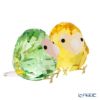 スワロフスキー Love Bird Couple SW5644844 23SS グリーン＆イエロー