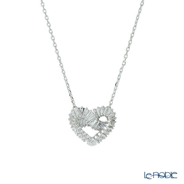 スワロフスキー ペンダント Matrix ハート ホワイト／ロジウム SW5647924 23SS