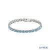 スワロフスキー ブレスレット Matrix Tennis テニス ラウンド ブルー／ロジウム S SW5648927 23SS