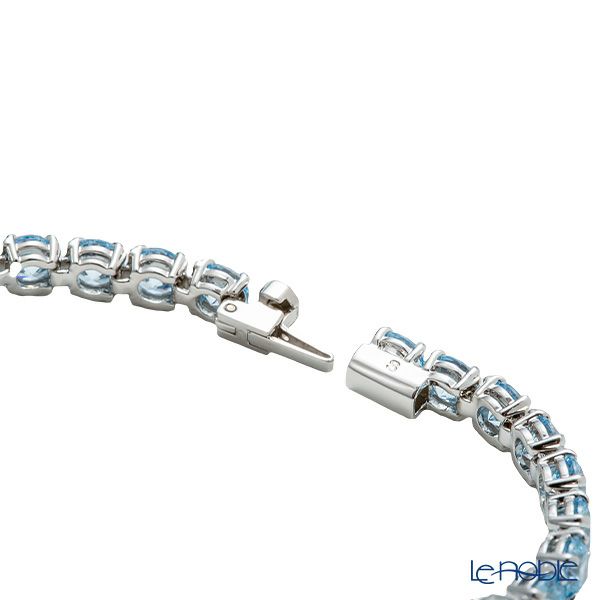 スワロフスキー ブレスレット Matrix Tennis テニス ラウンド ブルー／ロジウム S SW5648927 23SS