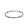 スワロフスキー ブレスレット Matrix Tennis テニス ラウンド ブルー／ロジウム S SW5648927 23SS