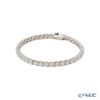 スワロフスキー ブレスレット Matrix Tennis テニス ラウンド ホワイト／ロジウム S SW5648936 23SS