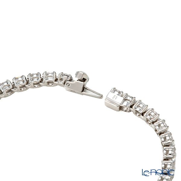 スワロフスキー ブレスレット Matrix Tennis テニス ラウンド ホワイト／ロジウム S SW5648936 23SS