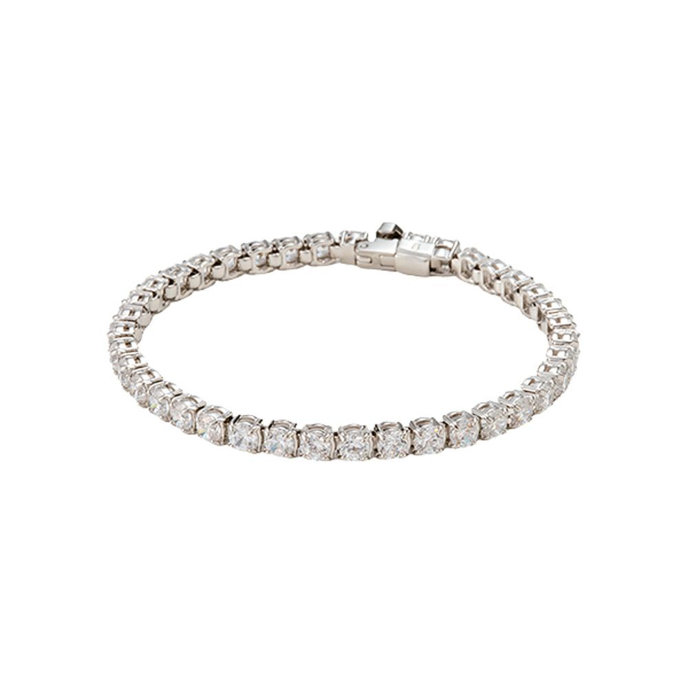 スワロフスキー ブレスレット Matrix Tennis テニス ラウンド ホワイト／ロジウム S SW5648936 23SS