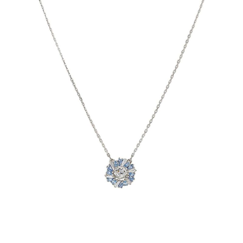 スワロフスキー ペンダント Idyllia フラワー ブルー／ロジウム SW5680013 24SS