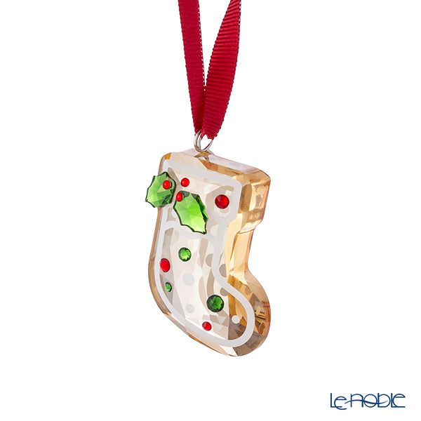 スワロフスキー Holiday Cheers ジンジャーブレッド 靴下オーナメント クリスマス SW5681581 24AW
