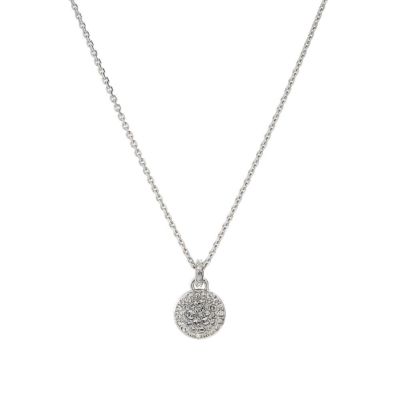 スワロフスキー ペンダント Chroma グレー／ロジウム トライアングル