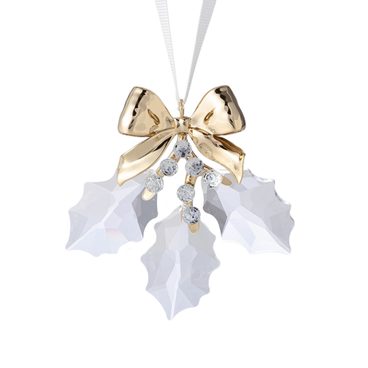 スワロフスキー Holiday Magic ヒイラギの葉オーナメント クリスマス SW5685701 24AW