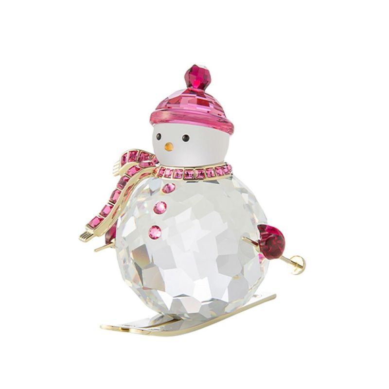 スワロフスキー Holiday Cheers Dulcis スノーマン ピンク SW5687121 24AW