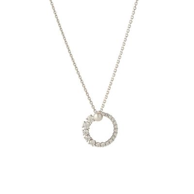 スワロフスキー ペンダント Stilla Attract ラウンド ホワイト